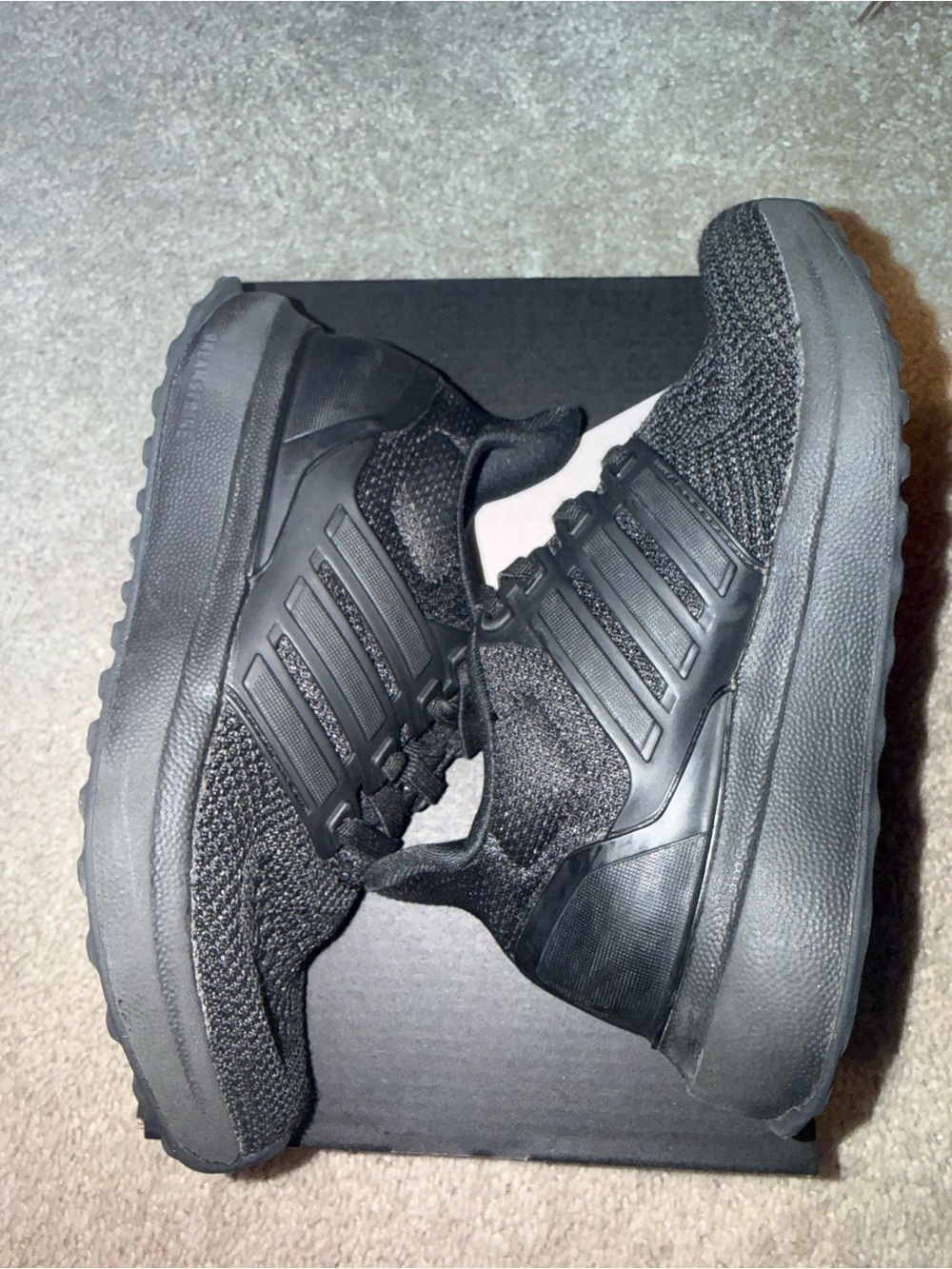 Boys Black Knit nike Athletic Sneakers